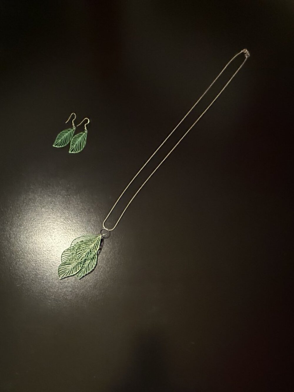 BOHO Layered Leaf Jewelry Set - Necklace & Earrings